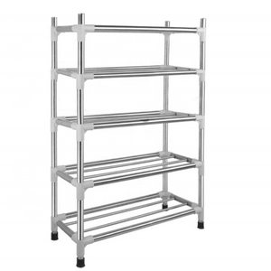 Knock-down  Stackable Stainless Steel Shoe Rack Metal Shoe Racks For Home