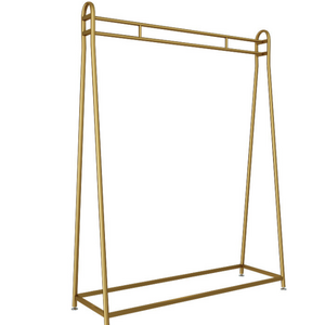 OEM Shopping Mall Gold Clothing Rack Stackable T-Shirt Wedding Dress Display Rack