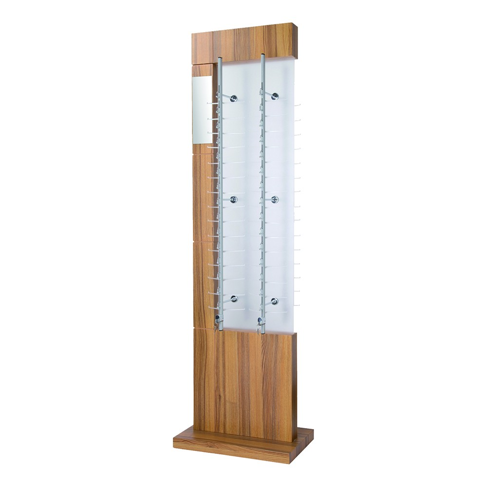 Wood sunglasses display stand display cabinet With Lock Optical Eyewear frame Display Rods