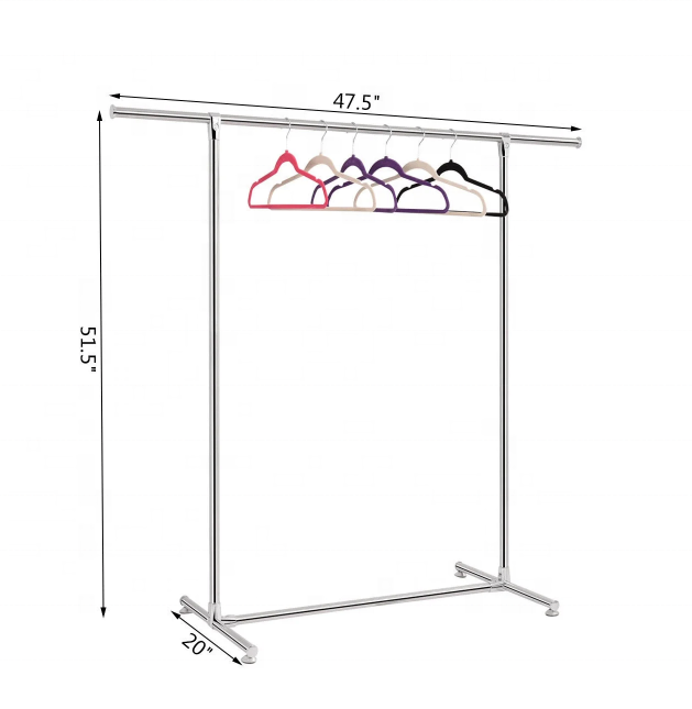 Stainless Steel clothes display rack for clothing store display rack pretty clothing stand metal garment clothing display rack