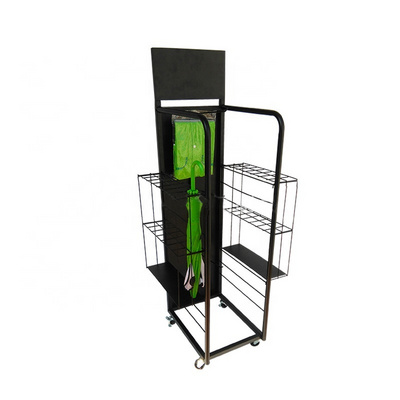 Retail Store Wire Umbrella Rack Metal Shelf Umbrella Display Stand