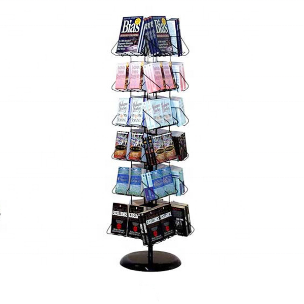 magazine notebook mini reading book spining stand literature holder display rack