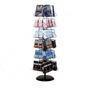 magazine notebook mini reading book spining stand literature holder display rack