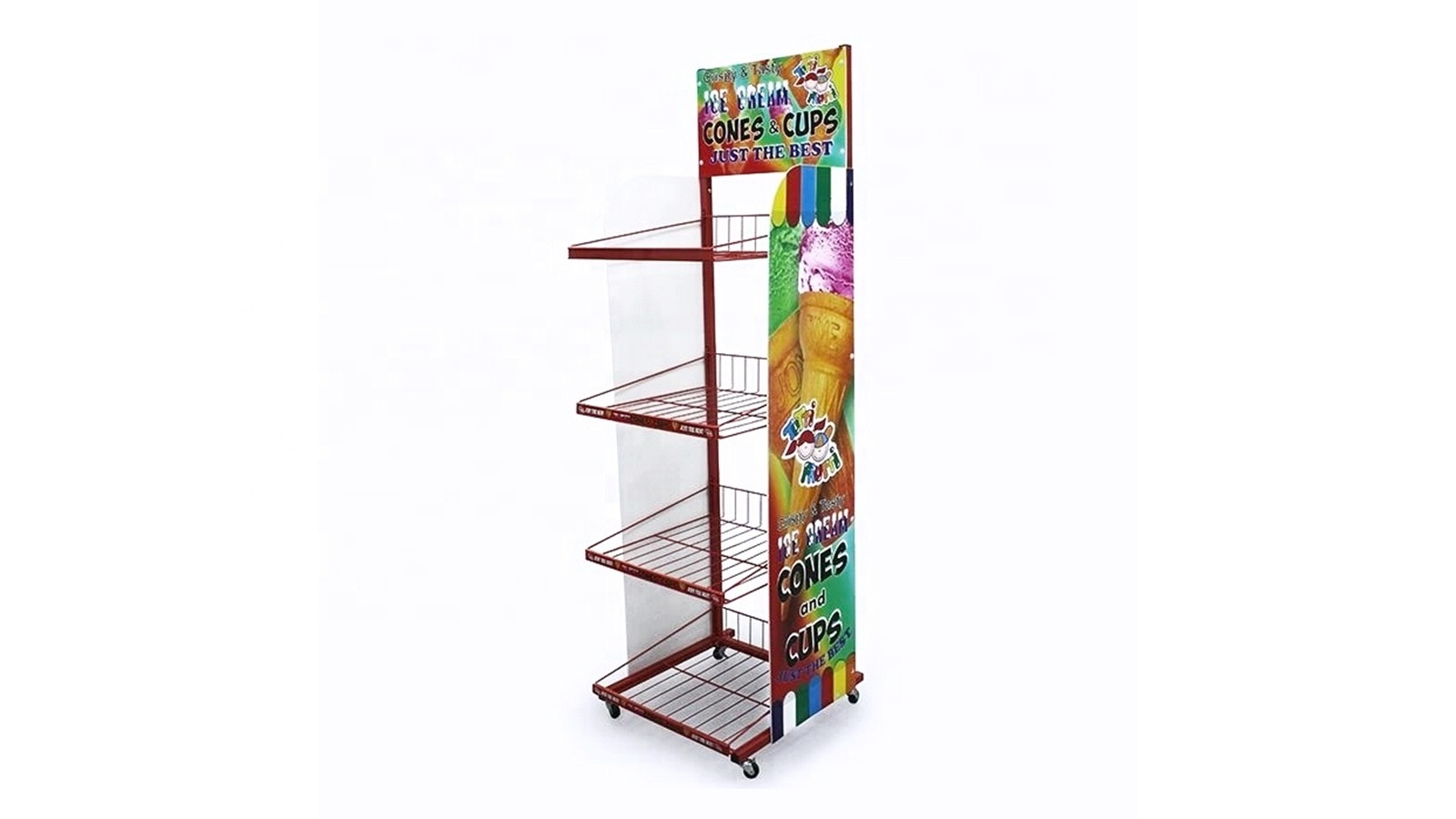 Light Duty Potato Chips Snack Food Display Stand Wire Shelf For Chips Supermarket Metal Wire Shelving Display Rack