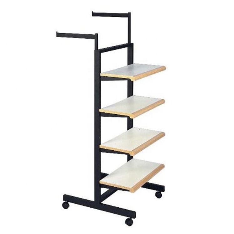 clothes display rack for garment clothing store display rack clothes display rack for garment clothing store Wheels With Shelves