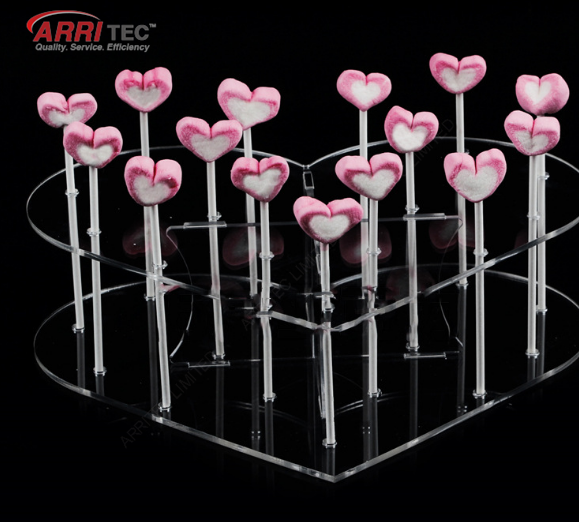 Acrylic lollipops / cake pops display stand with holes