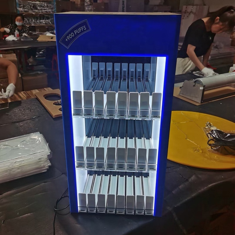 Custom Design Display Shelf Acrylic Cigarette Display stand smoke shop display