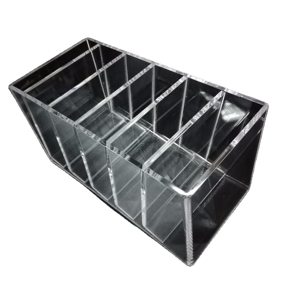 Cheap clear case tabletop storage acrylic rack DVD or CD counter display holder