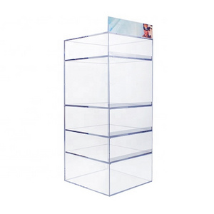 High Gloss Acrylic Cabinets Desktop 5 Layer Cosmetic Display Cabinet Showcase Acrylic