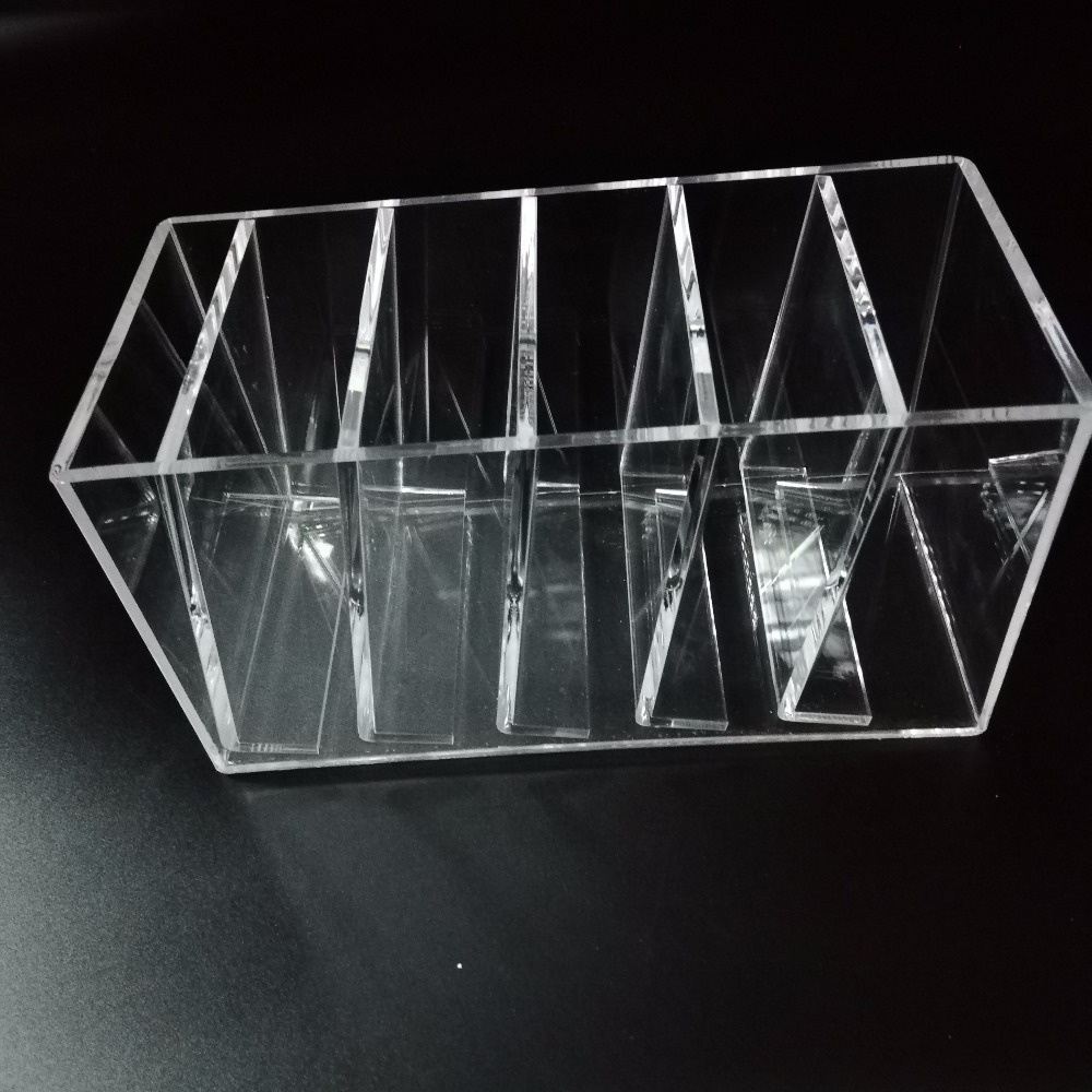 Cheap clear case tabletop storage acrylic rack DVD or CD counter display holder