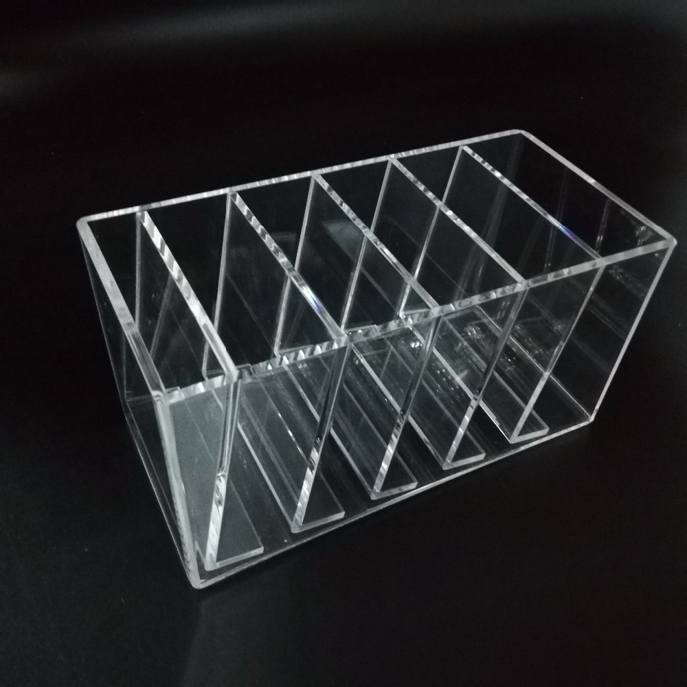 Cheap clear case tabletop storage acrylic rack DVD or CD counter display holder