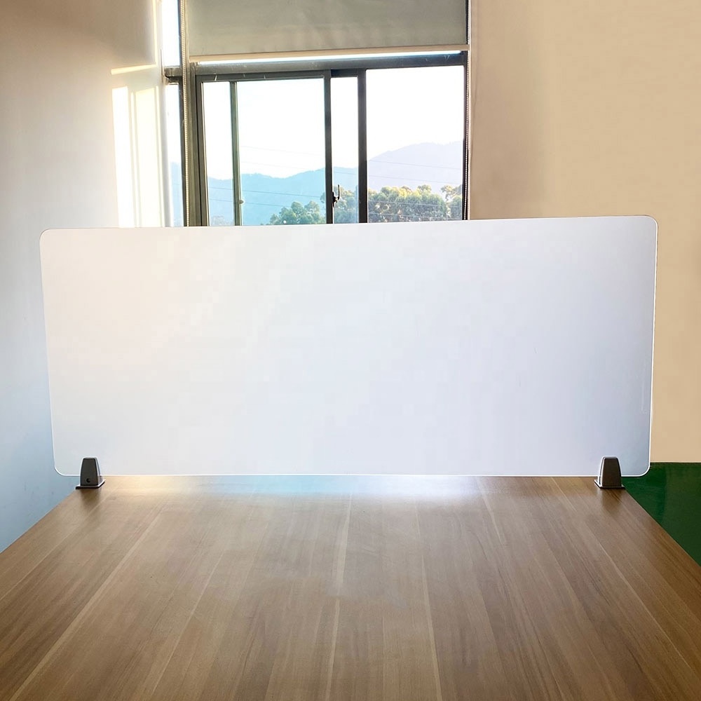 Frosted acrylic desk Privacy Screen Desk Divider acrylic partition panel