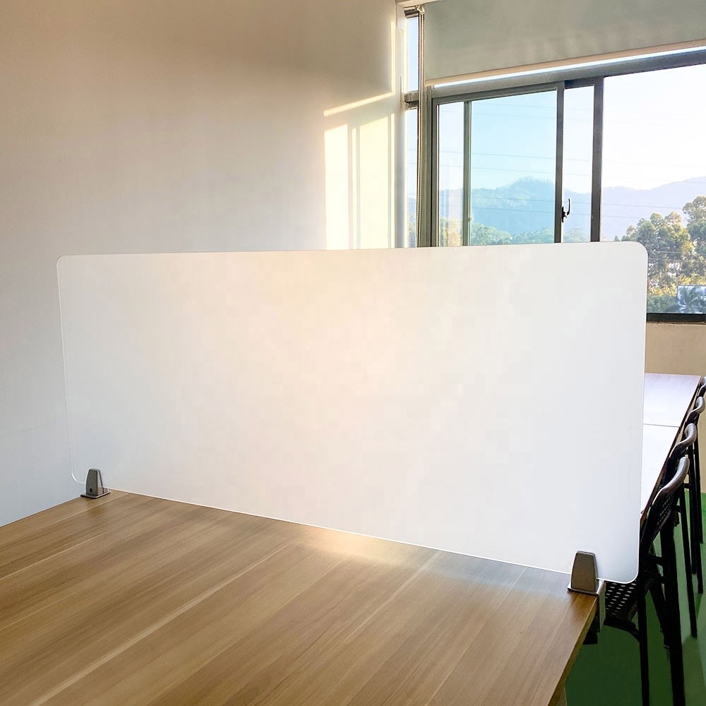 Frosted acrylic desk Privacy Screen Desk Divider acrylic partition panel