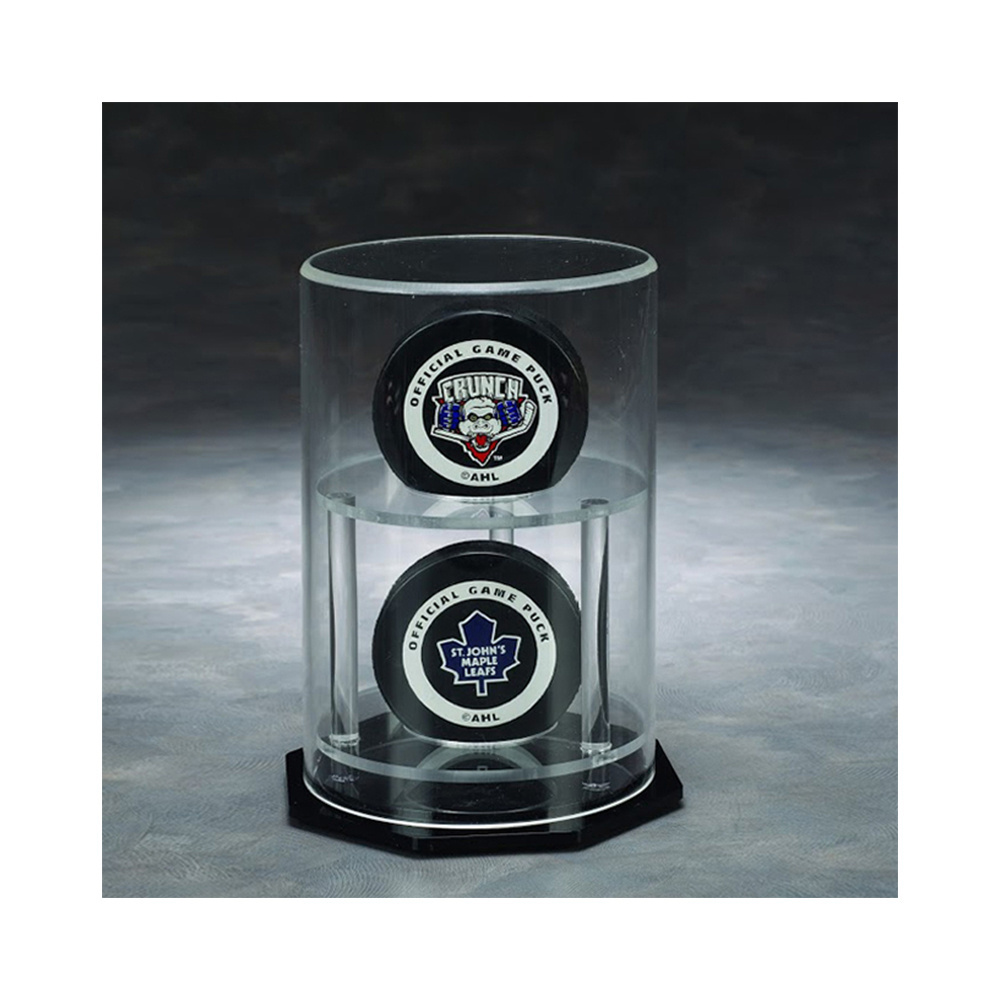 New Arrival Clear Cylinder Baseball Holder Single Acrylic Ball Display Case