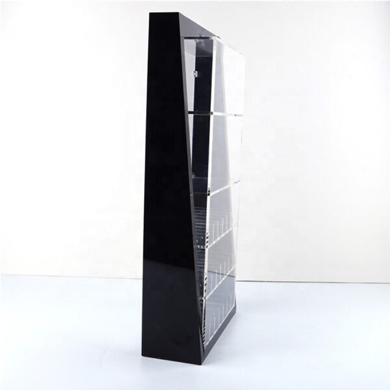 Custom Design Display Shelf With Door Acrylic cigarette display rack for sale