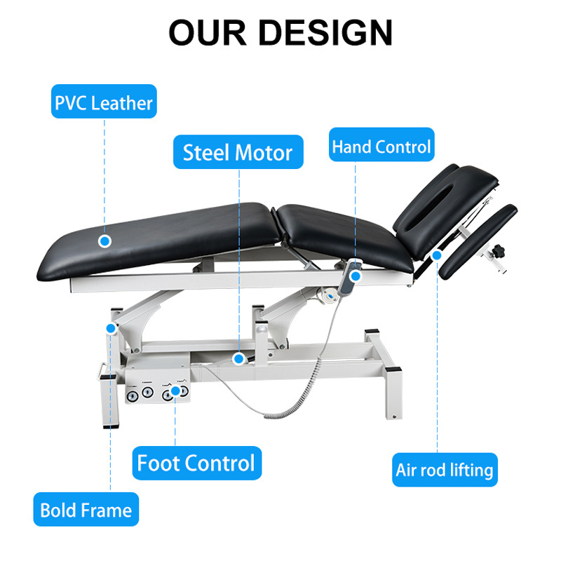 Electric Osteopathic Treatment Table Physiotherapy Bed Massage Therapy Treatment Table Examination Table