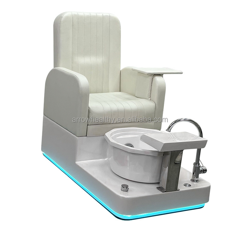 2023 Luxury New Comfortable Simple Style Foot Spa Pedicure Chair With Sink