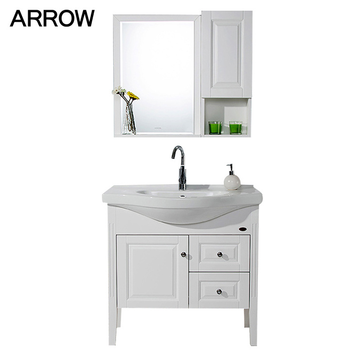 New Style Modern Bathroom Cabinet Wall Mounted Bathroom Vanity Solid Wood Bathroom Furniture