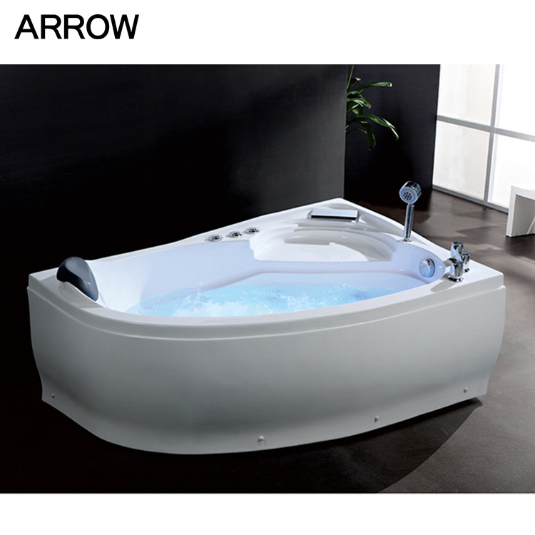 Custom New Design Luxury Massage Jetted Thick Acrylic Single Massage Bathtub