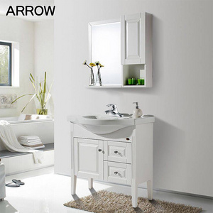 New Style Modern Bathroom Cabinet Wall Mounted Bathroom Vanity Solid Wood Bathroom Furniture