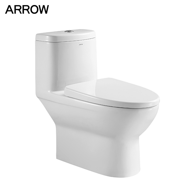 Arrow One Piece Toilet Best Round S-trap Siphonic Jet Flushing One-piece Wc Toilet