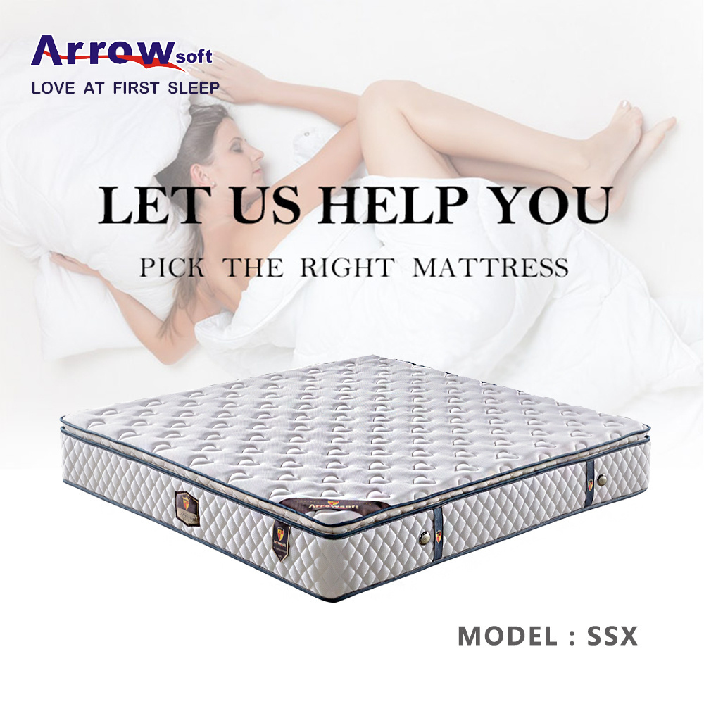 OEM and ODM Red memory foam rolled mattress