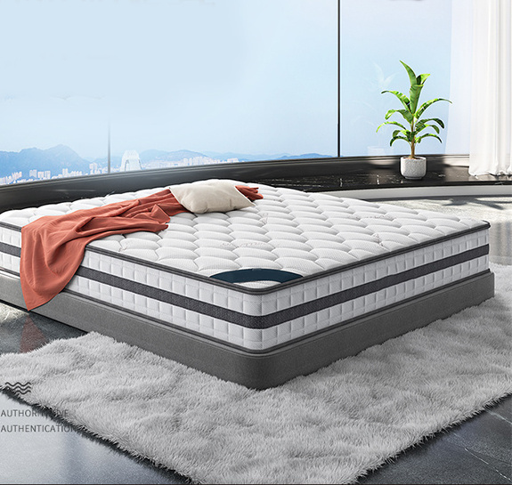 good quality pocket bonell for hotel satin printing memory foam extra firm standard high spring mattress