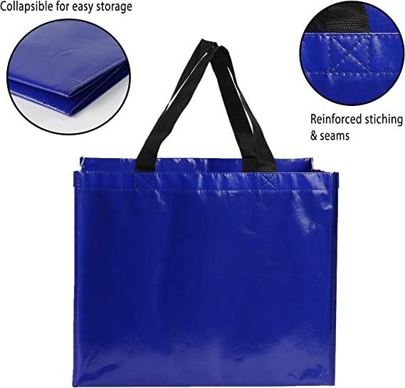 Large Reusable Pp Woven Bags Reusable Shopping Heavy Custom Printing woven bag