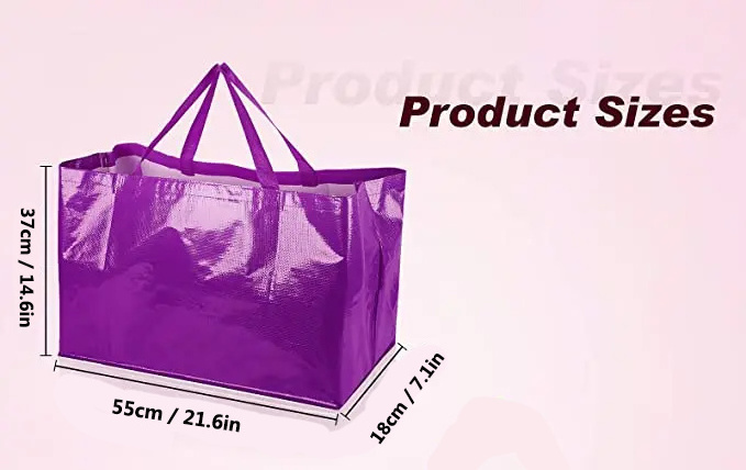 Large Reusable Pp Woven Bags Reusable Shopping Heavy Custom Printing woven bag