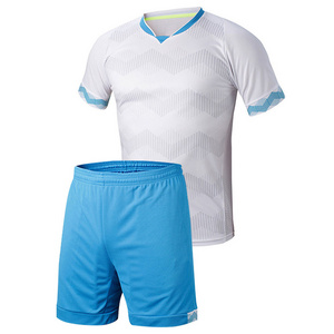 Team wear 100% polyester soccer uniform with custom logo and team name soccer sets at Wholesale