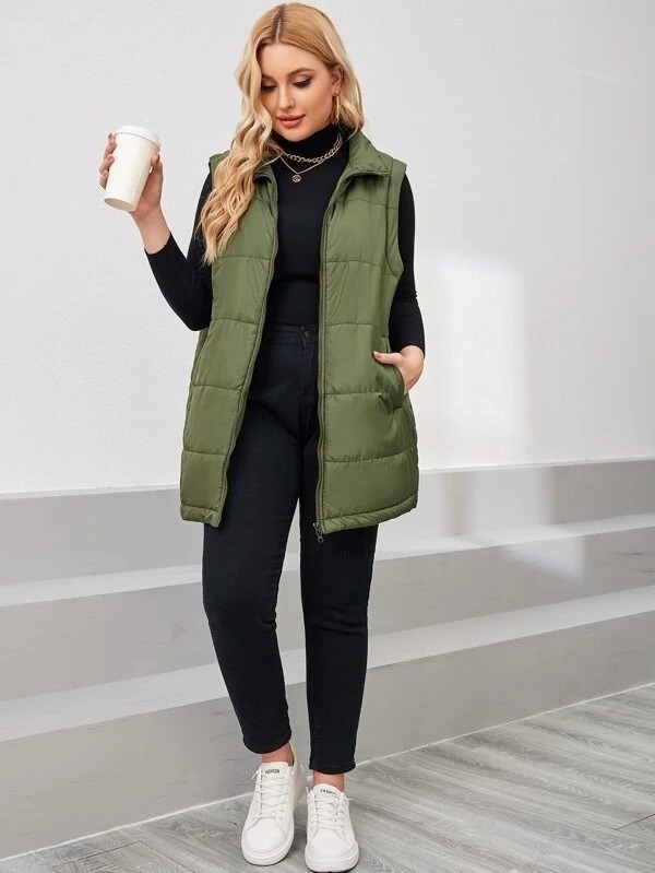 Premium quality Vests for Women Winter warm Padded Women's Vests Lightweight Puffer vests at wholesale