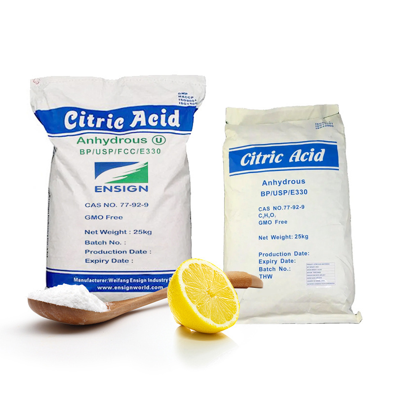 Citric Acid Crystals 25Kg Package Anhydrous/Monohydrate Food Grade Lemon Citric Acid