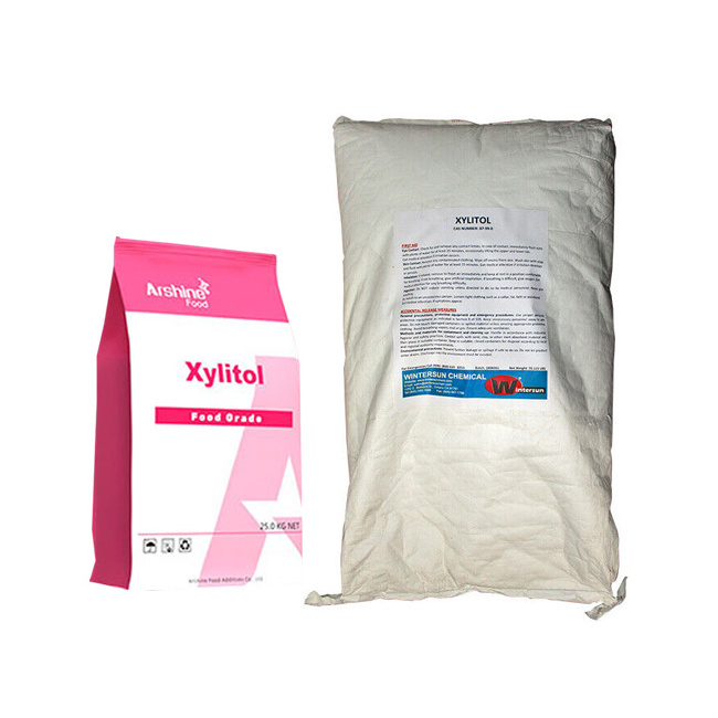 xylitol sweetener powder CAS no 87-99-0 halal 25kg bulk bag price supplier wholesale powder sugar xylitol