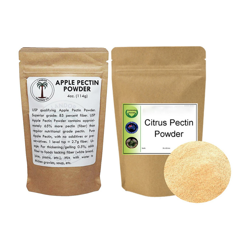 Low Methoxyl Amidated Citrus Pectin Powder Medical Organic E440 Halal Food Grade Red Apple Pectin