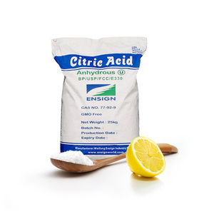 Industrial Grade Food Grade Citric Acid Anhydrous Powder Magnesium Citrate Citric Acid Price 99.5% Encapsulated Citric Acid