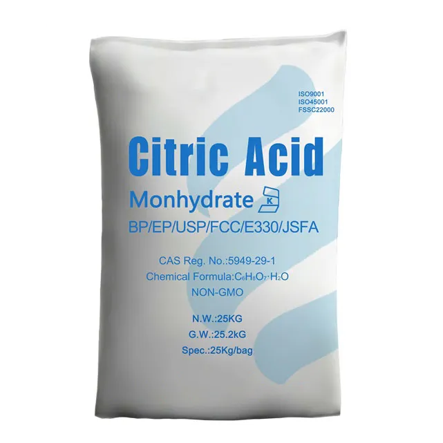 bp93 e330 25kg bag citric acid monohydrate 8-40 meshprice commercial grade citric acid anhydrous turkey