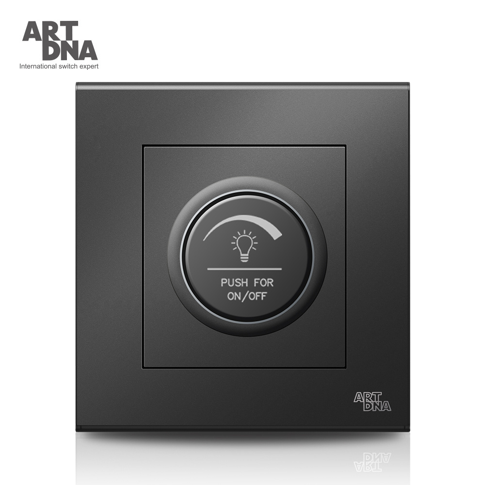 ARTDNA Metal Face 1000W Wall Switches UK Stainless Steel Light Socket Electrical Interruptor Inteligente Dimmer Wall Switch