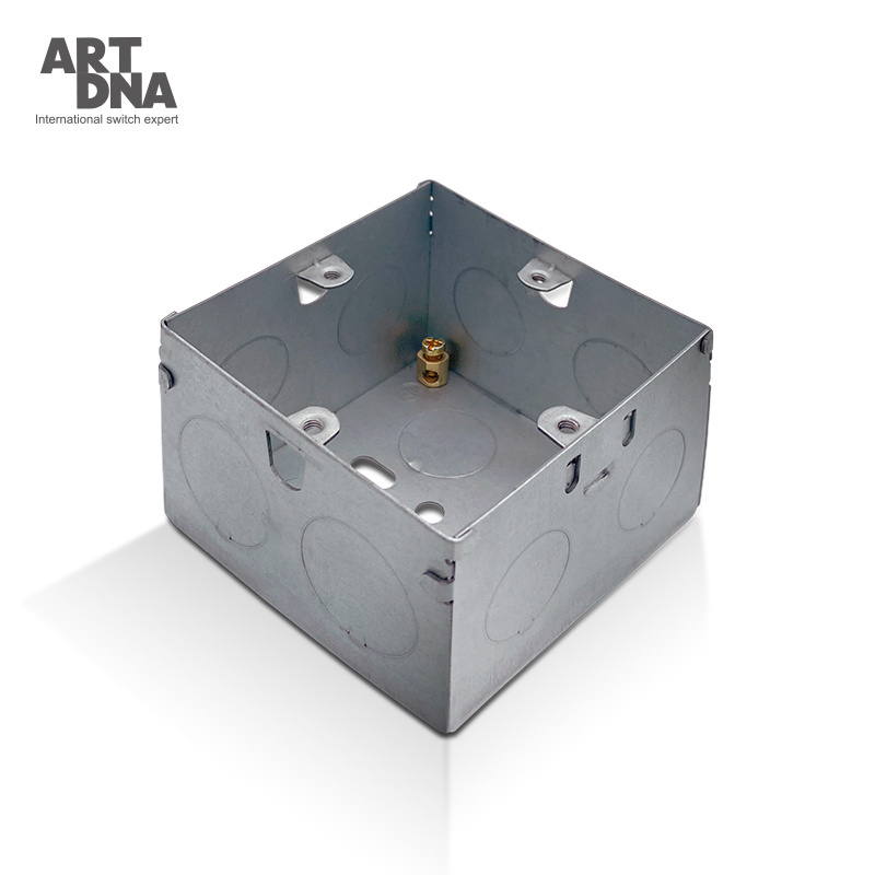 ARTDNA 3X3 BS Boxes Metal Switch Box Electrical Switch Wall Metal Galvanized Steel Box