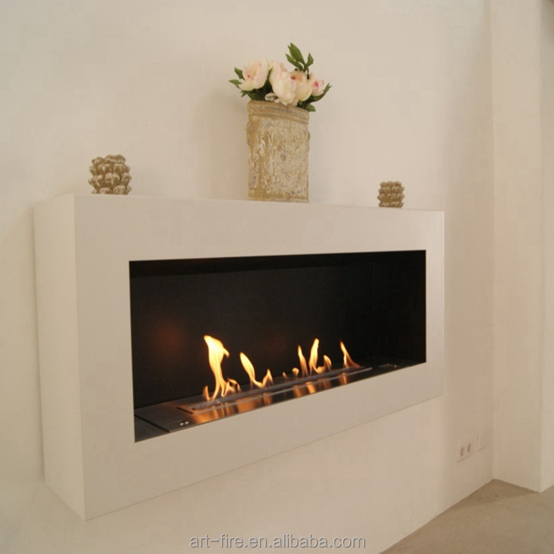 Wall Mount Automatic Electronic Bio Ethanol Fireplaces Inserts With Remote