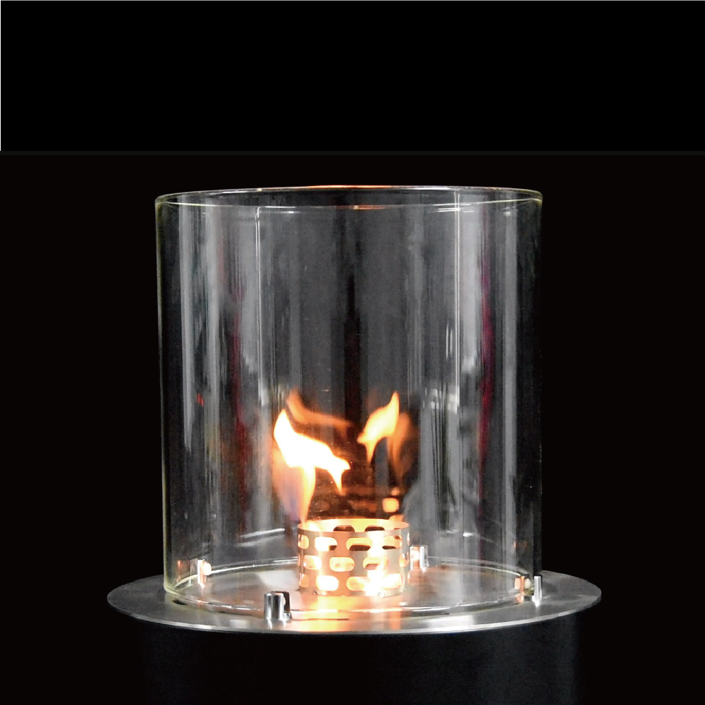 Modern Luxury Mini Seatside Real Flame Burner Indoor Outdoor Portable Free Standing Round Ethanol Fireplace Pit