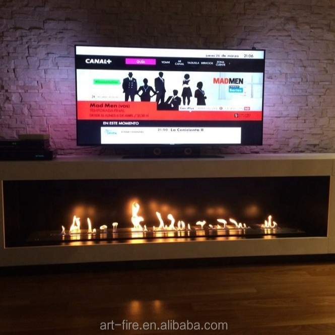 Intelligent Electronic Bio Ethanol Burner Inserts 60 Inch Alcohol Fireplace AF180