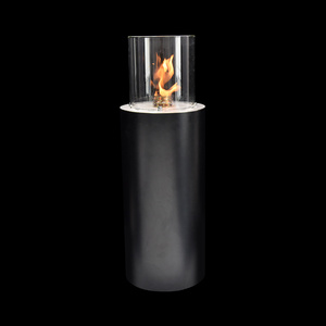 Modern Bio ethanol fireplace indoor decor livingroom freestanding round fireplace