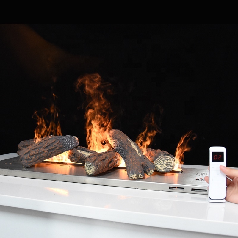 decorative 3d water vapor fireplace 1000mm outdoor luxury modern led flame electric fireplace water