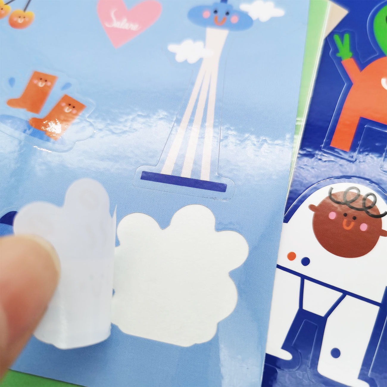 Custom Safe Self-Adhesive Glue A4 Waterproof Kiss Cut Sticker Sheet for Paper Packaging Labels