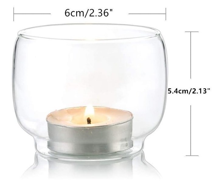 Clear Tealight Candle Holder Bulk for Wedding Party, Glass Votive Candle Holders for Centerpiece Decoration