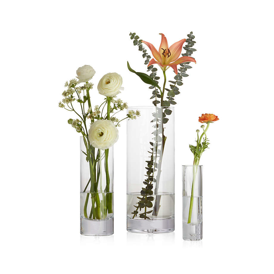 Wholesale Customized Glass Cylinder Vases Tall Multi-use Pillar Candle, Floating Candles Holders or Flower Vase