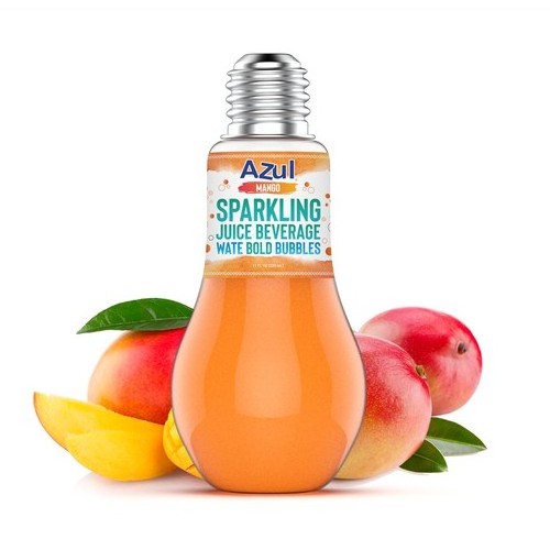 custom Soft Drink 350ml Bulb shaped Bottle Carbonated Drink Sparkling Pineapple Juice glass bottles