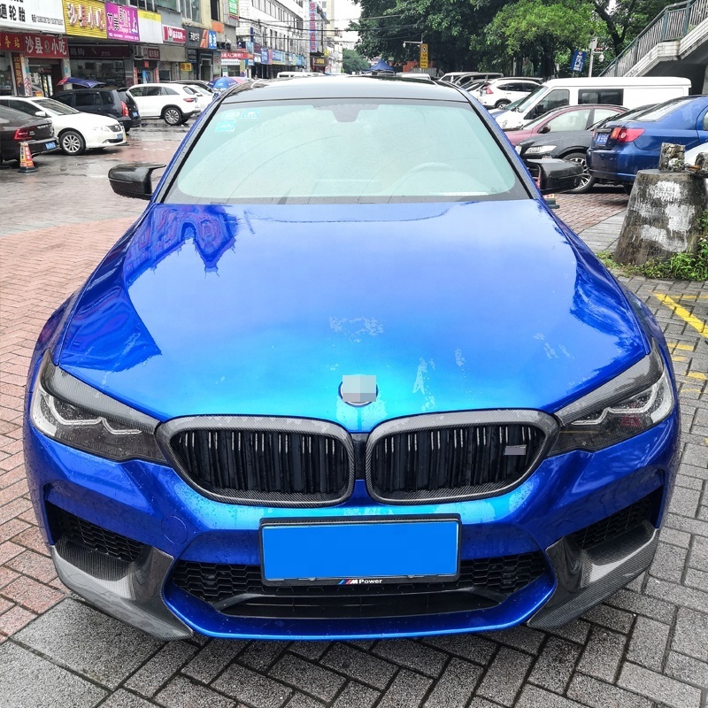 M5 style carbon fiber front bumper lip splitter for BMW F90 M5