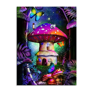 Wholesale Book Jungle Color House Mural Children Bedroom  Decorative Painting Wall Art Diamond Painting For Kids