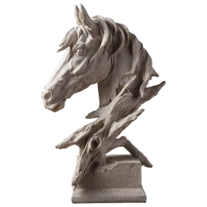 Beautifully Resin Horse Bust Sculptures,Animal Collectible Figurines for Home Decor Office Tabletop Cabinet decoration